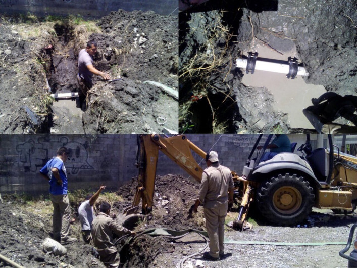 Comapa realiza reparación de fuga