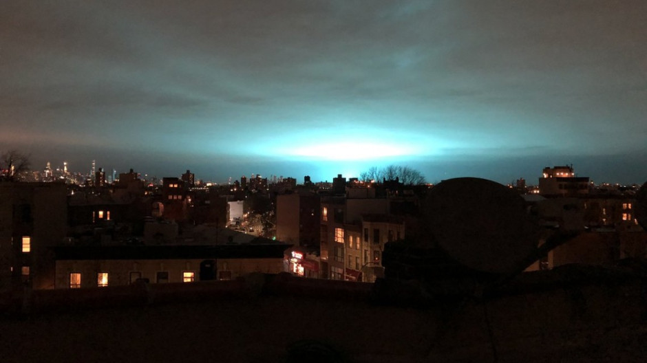 Así el increíble cielo nocturno de Nueva York