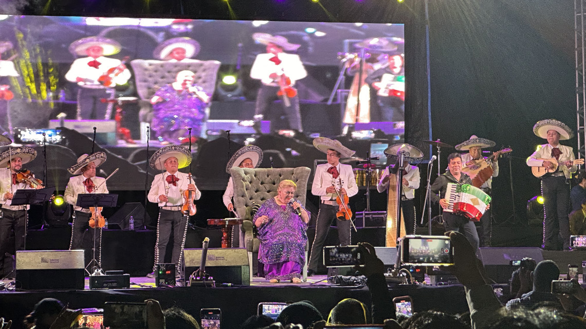 Se presenta con gran éxito Paquita la del Barrio en Reynosa