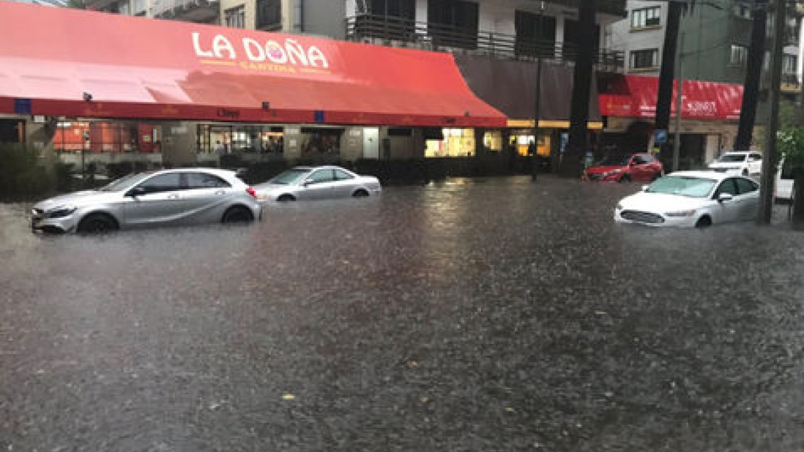 Dejan fuertes lluvias diversas afectaciones en Ciudad de México