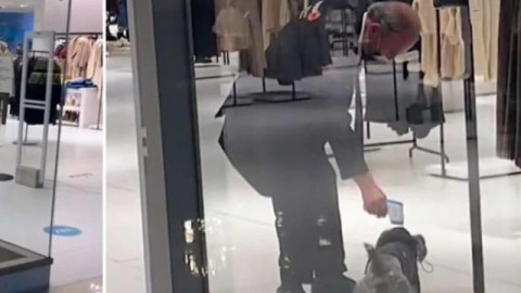 ¡Con ellos también se puede! Perrito entra a Zara y le toman temperatura