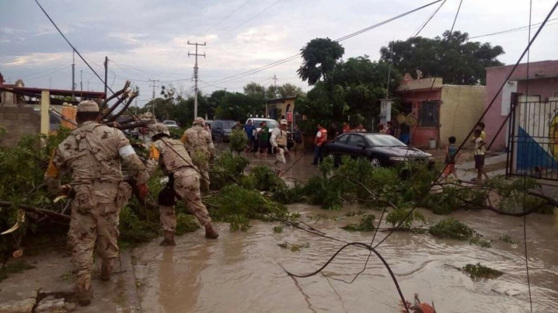 Deja severos daños tromba en Ciudad Acuña