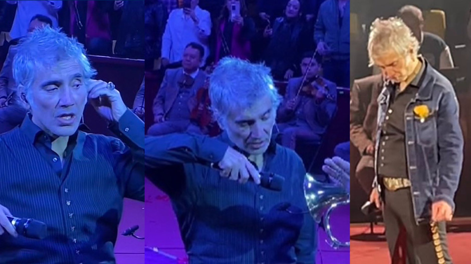 Captan a Alejandro Fernández pasado de copas en pleno concierto