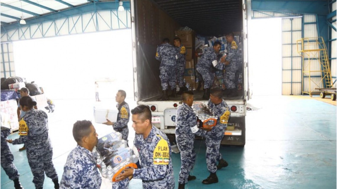Llega primer tráiler con ayuda de tamaulipecos a Oaxaca