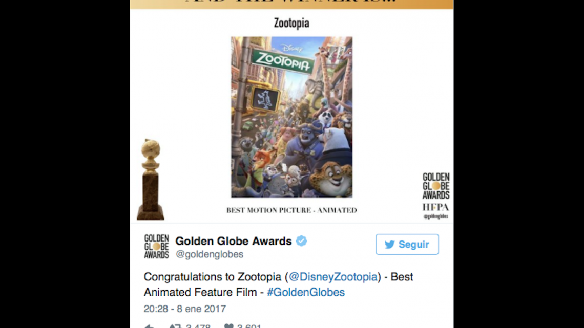 Ganadores de los Golden Globes