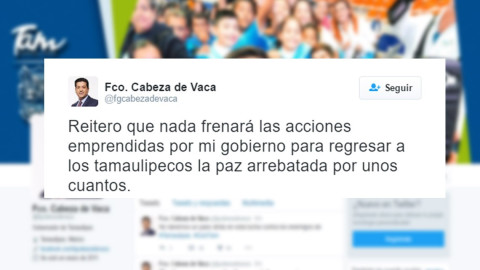 Cabeza de Vaca lamenta asesinato de miembros de la PGJ