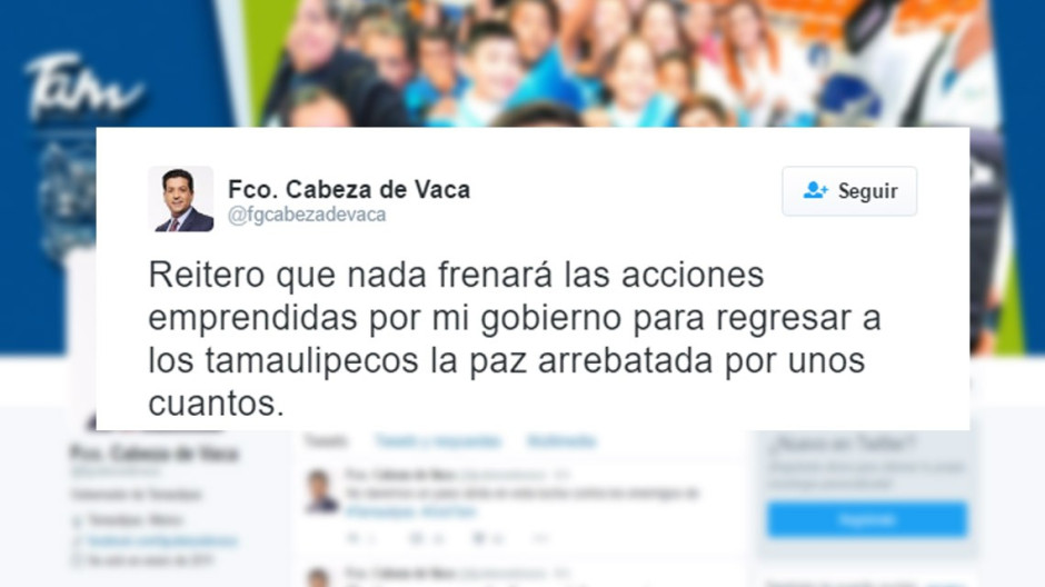 Cabeza de Vaca lamenta asesinato de miembros de la PGJ