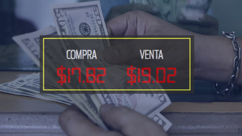Dólar cotiza a la venta en 19.02 pesos