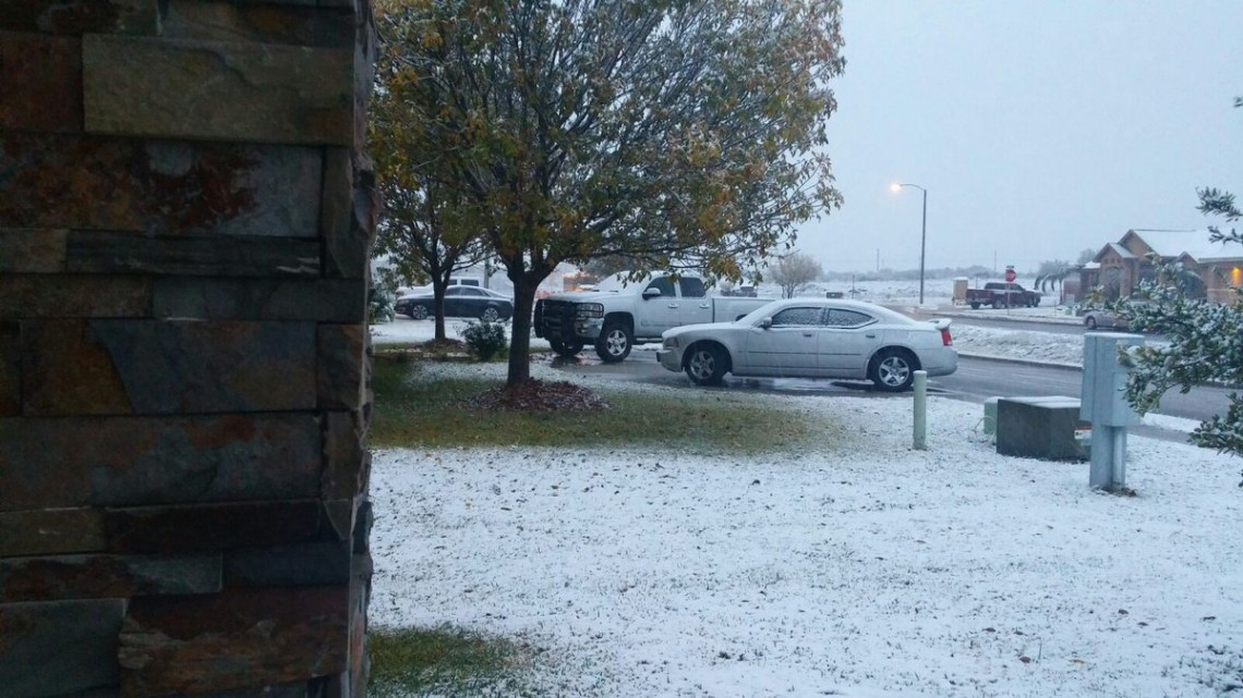 Reportan nevadas en norte del país