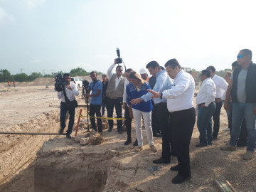 Supervisa Gobernador construcción del Centro de Convenciones en Reynosa