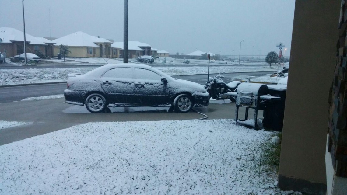 Reportan nevadas en norte del país