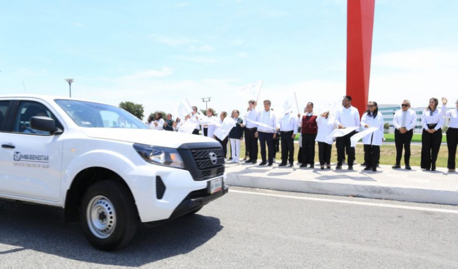 Da Américo banderazo de salida a vehículos del IMSS-Bienestar Tamaulipas