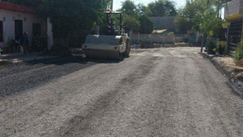 Continúa pavimentación en Reserva Territorial Campestre