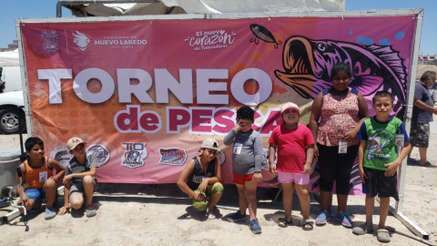 Disfrutan ciudadanos domingo de diversión en Torneo de Pesca