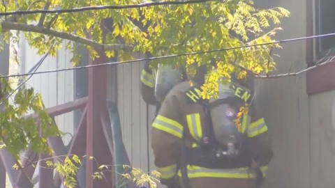Un voraz incendio se desató en una vivienda en Harlingen