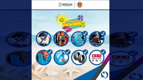 Recomienda Gobierno Municipal a vacacionistas tomar medidas de prevención