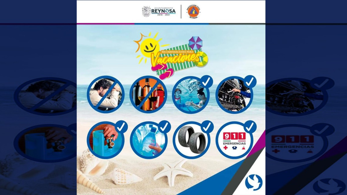 Recomienda Gobierno Municipal a vacacionistas tomar medidas de prevención