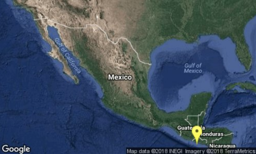 Registran sismo en Chiapas