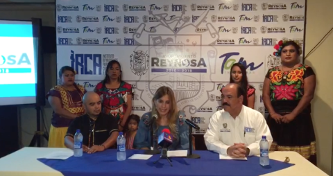 Pista de hielo en Reynosa para celebrar fiestas decembrinas