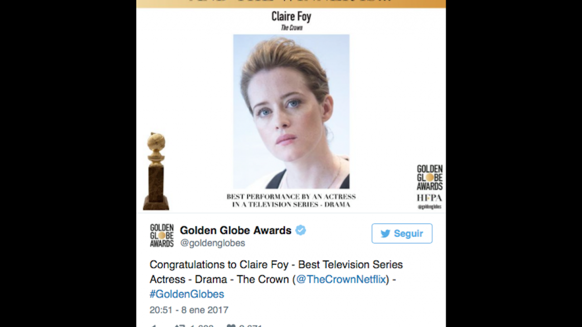 Ganadores de los Golden Globes
