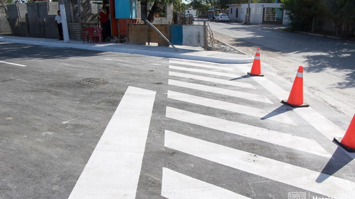 Termina obra de pavimentación