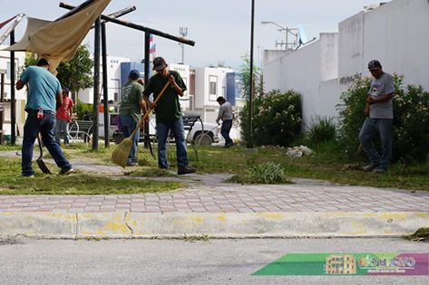 Realizan trabajos de limpieza en Fraccionamiento Las Margaritas