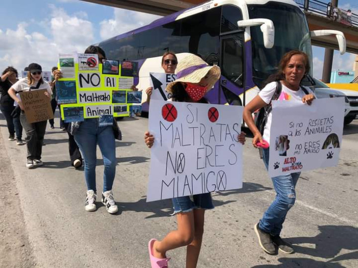 Protestan contra carretoneros defensores de los animales