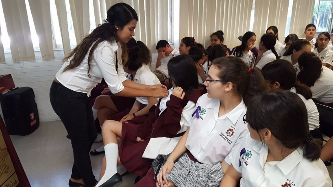 DIF Matamoros lleva programa “#AmorNoDolor a secundarias