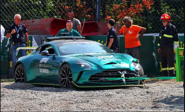 ¡Fuerte choque! Así fue el insólito accidente del Safety Car de la F1