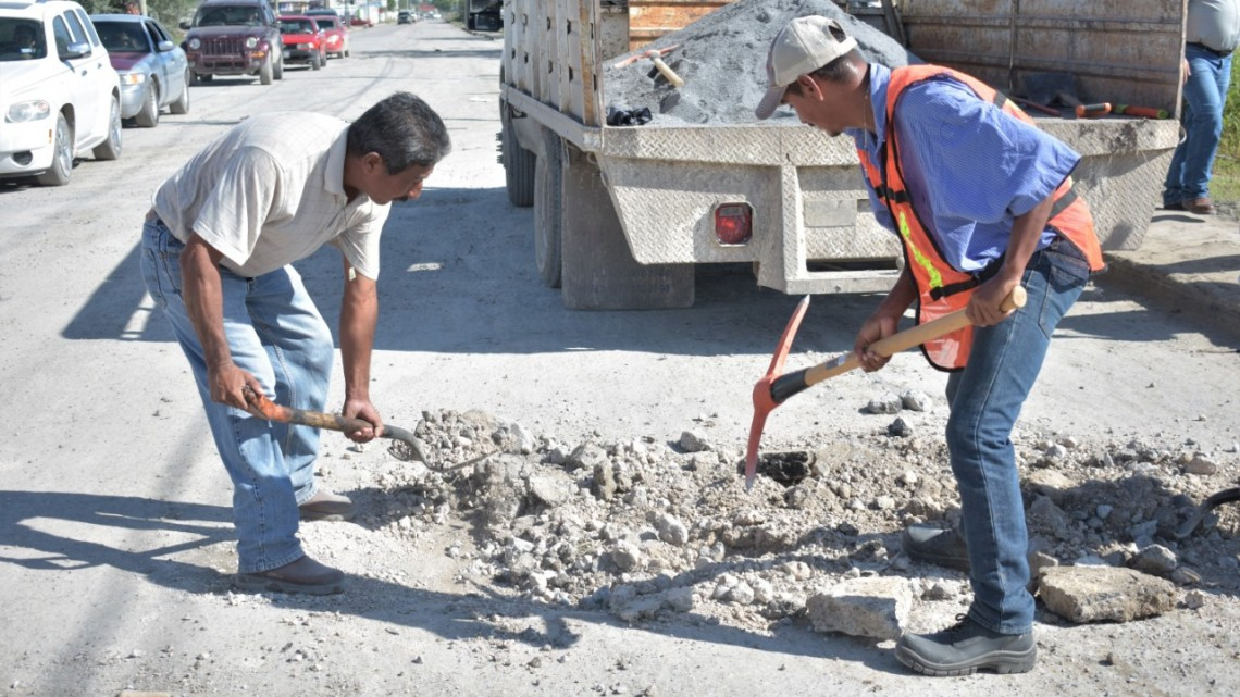 Arranca Programa Especial de Bacheo en Río Bravo