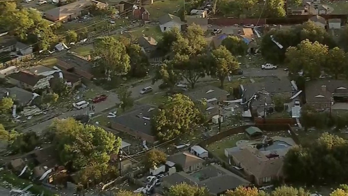 Tornado causa destrozos en Dallas 