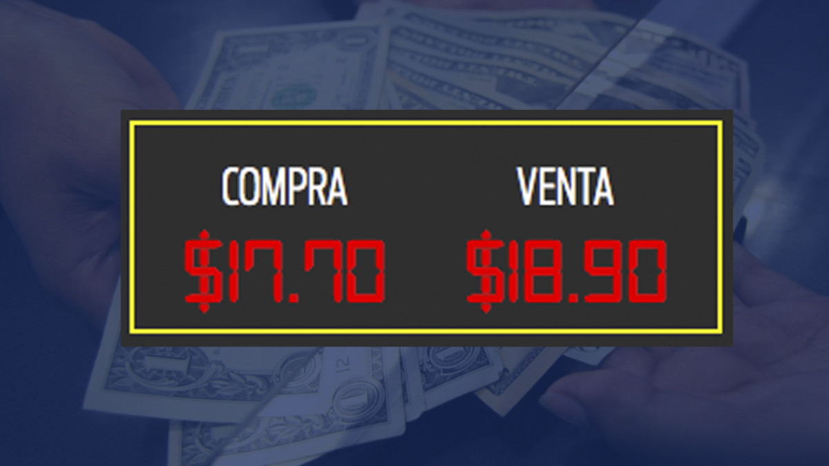 Dólar cotiza a la venta en 18.90 pesos