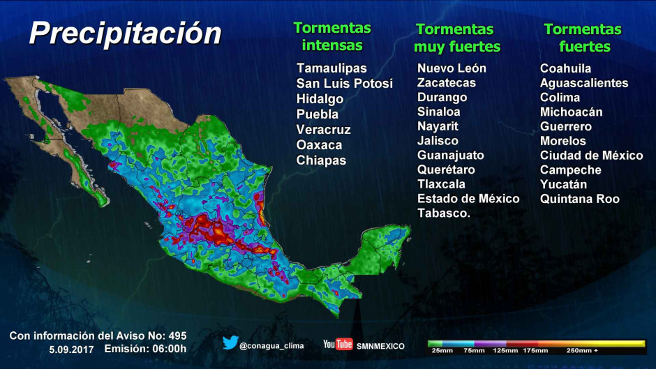 Zona de inestabilidad se localiza en el suroeste del Golfo de México