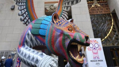 ¡Orgullo mexicano! Alebrijes gigantes llegan al Rockefeller Nueva York 