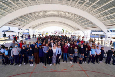Alcaldesa Carmen Lilia Canturosas entrega obras de infraestructura educativa en beneficio de más de 1,600 estudiantes