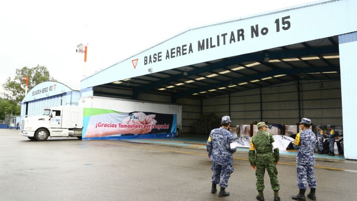 Llegan víveres de Tamaulipas a Oaxaca y Chiapas