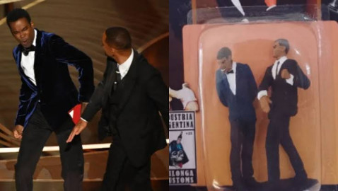 Ya venden figura de Will Smith cacheteando a Chris Rock