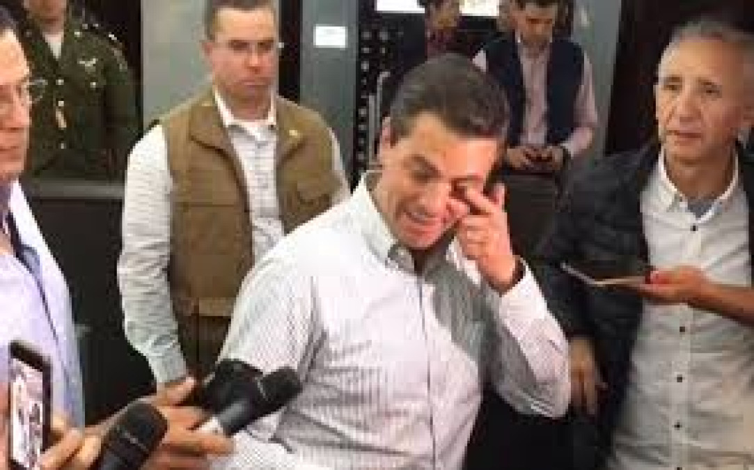 EPN explica que irritación en los ojos fue por luces