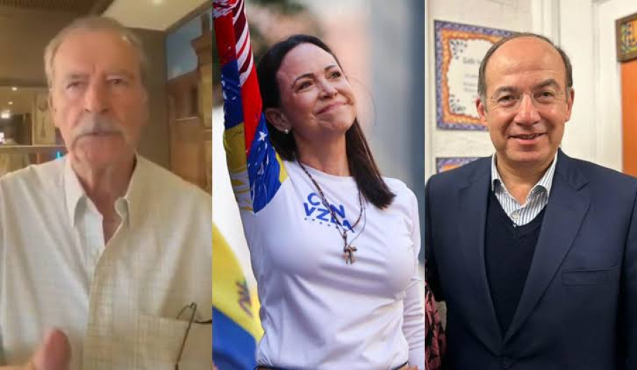 Vicente Fox y Felipe Calderón condenan “atentado criminal” contra María Corina Machado