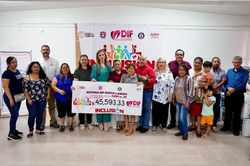 Concluye DIF entrega de apoyos a centros de atención múltiple de Nuevo Laredo