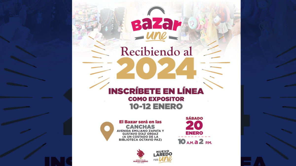  Invitan a emprendedores a participar en el Bazar UNE
