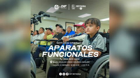 Entrega DIF-Reynosa aparatos funcionales durante todo el año