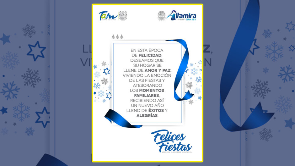 Ayuntamiento desea una feliz Navidad