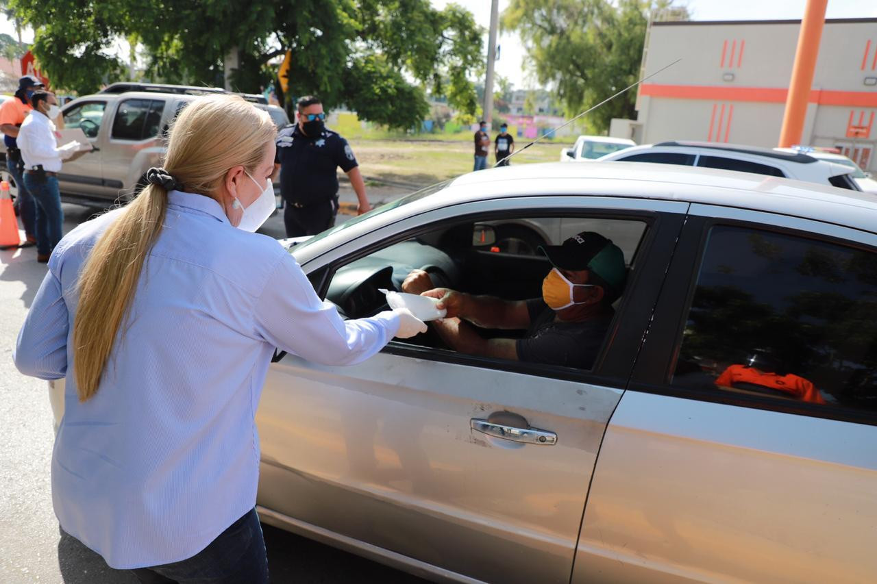 Distribuye Gobierno de Altamira 50 mil cubrebocas para prevenir el coronavirus