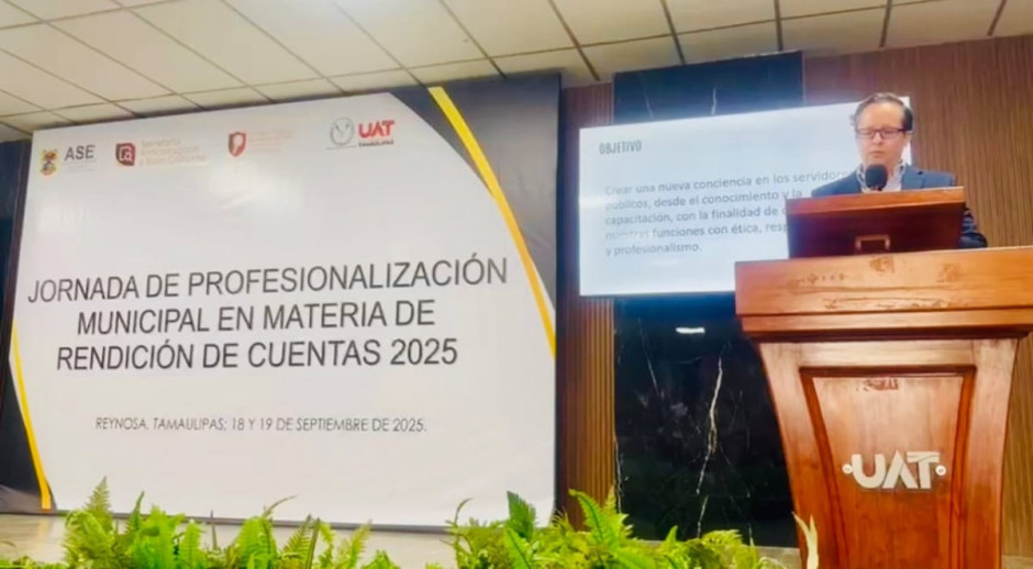 Participa SABG en las  Jornadas de Profesionalización Municipal 2025 en Reynosa