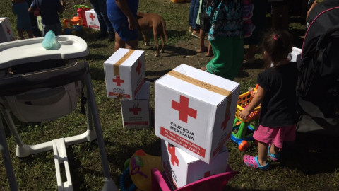 Reparte alcaldesa despensas en la Tamaulipas y la Moscú 