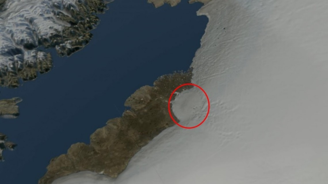 Descubren uno de los mayores cráteres en el mundo