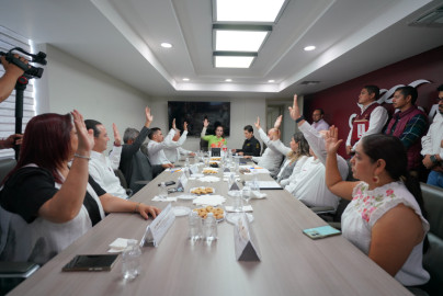 Encabeza alcaldesa Carmen Lilia Canturosas toma de protesta del consejo administrativo de Comapa