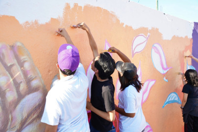 Se suma Nuevo Laredo a Segunda Jornada Nacional de Tequios y Murales por la Paz
