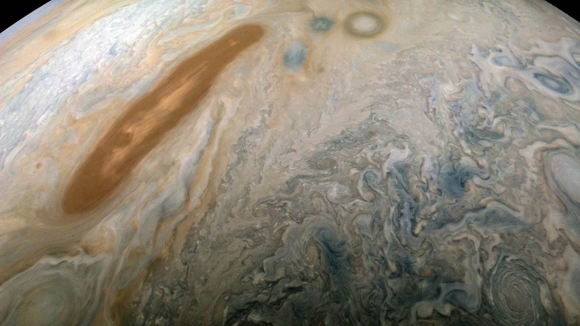 NASA revela imágenes inéditas de Júpiter